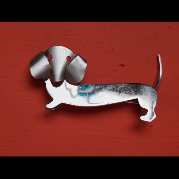Vintage Beau Sterling Sterling Dachshund Pin - Picture 3 of 7